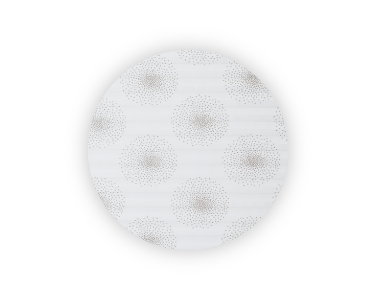 Zdjęcie dekoru kropka-biała rolety składanej